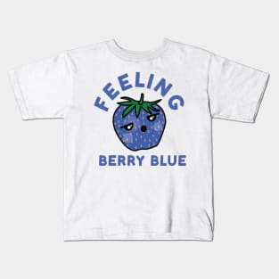 Cute Strawberry Feeling Berry Blue Kids T-Shirt